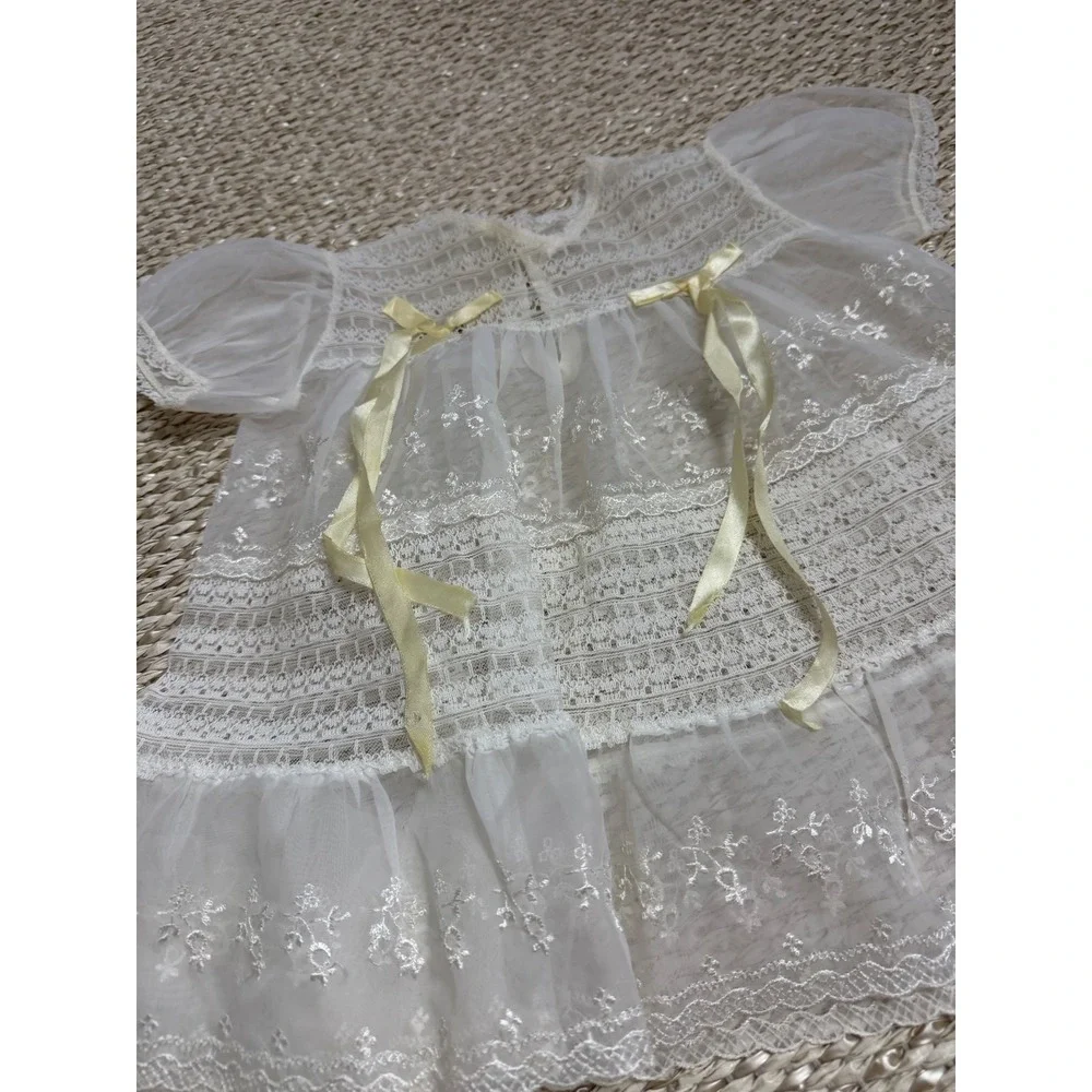 Vintage Baby Girl Lot Carters Smocked Lace Embroidered Dresses Bloomers 50's